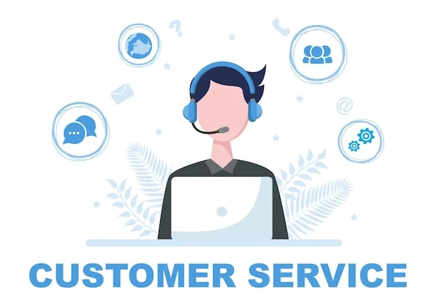 Customer service representative illustration