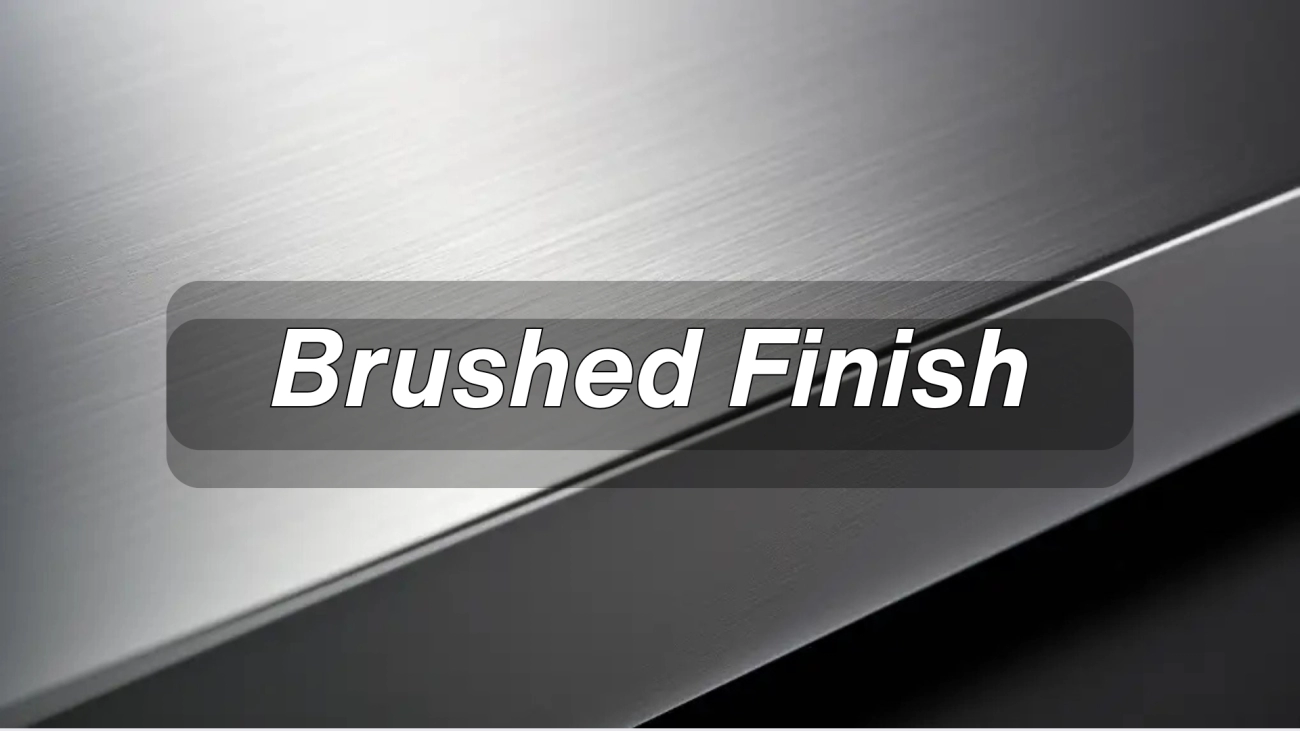 brushed metal finishing process steps